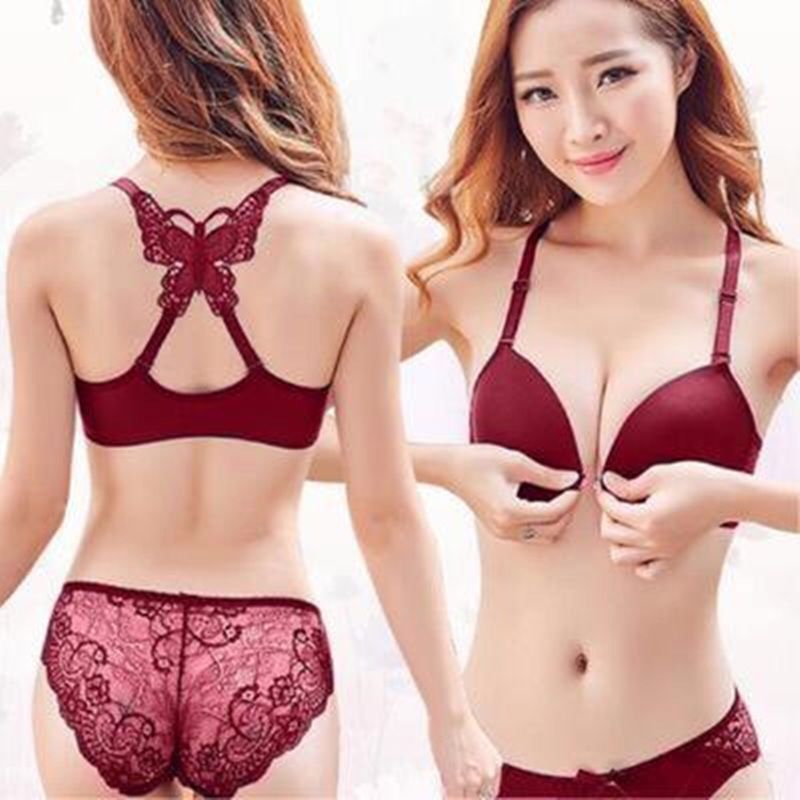Sheer Bra Lace - Sexy Front Deduction Butterfly Beauty Back