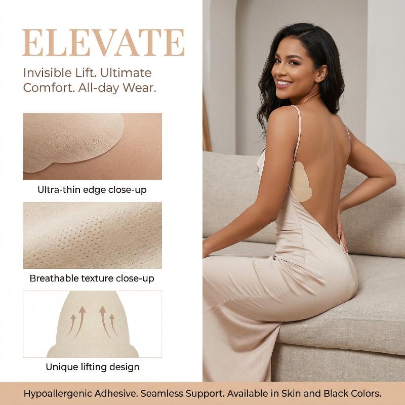 10Pcs Non-Woven Self-Adhesive  - Strapless Bra Adhesive 评论和价格