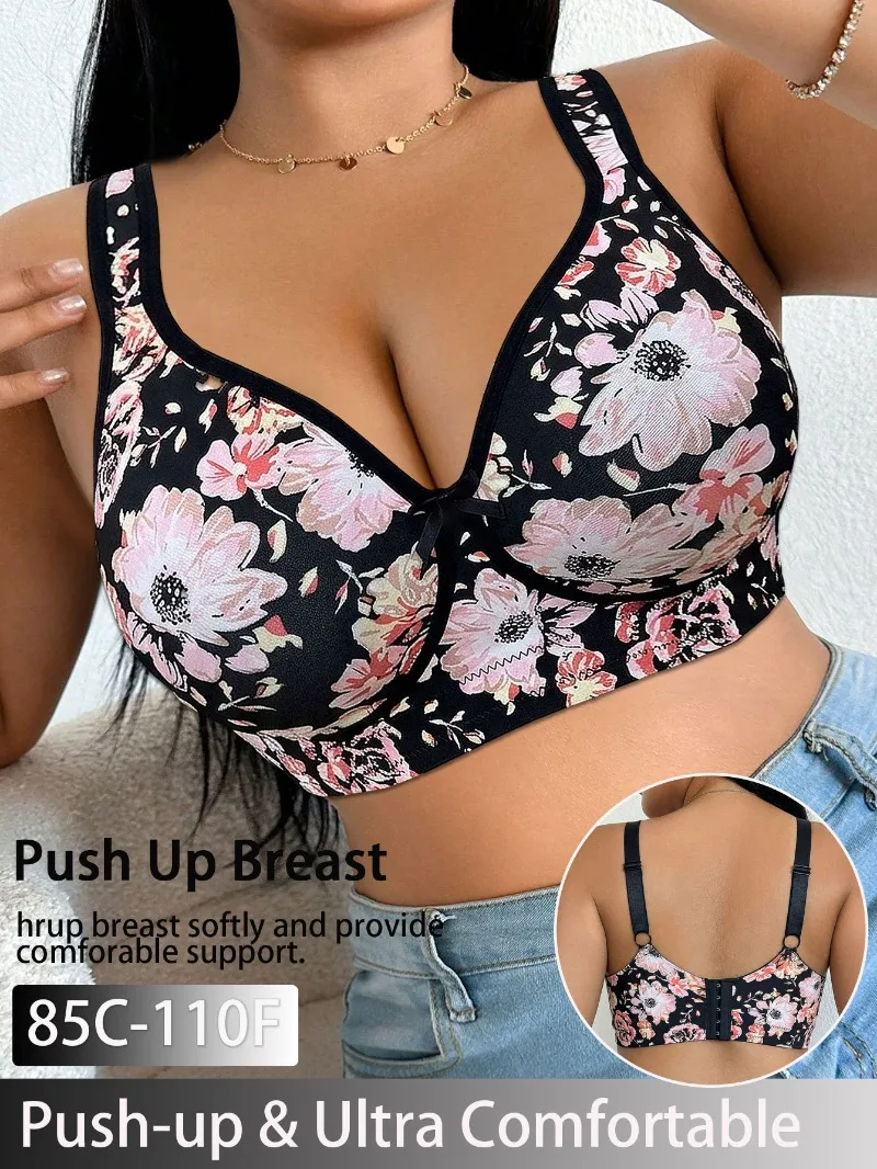 Plus Size Women Bra Lace Push  - Minimizer Bra Women 评论和价格