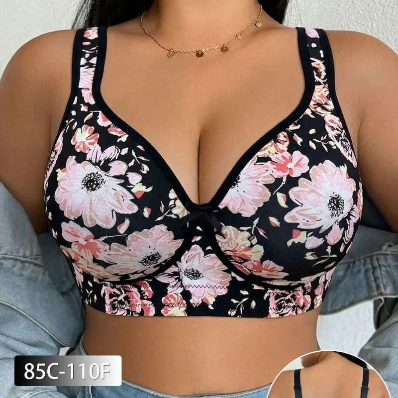 Plus Size Women Bra Lace Push  - Minimizer Bra Women 评论和价格