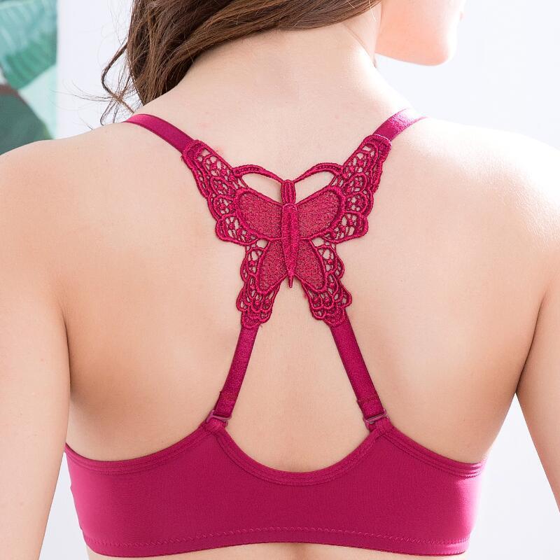 Sexy Front Deduction Butterfly - Sheer Bra Lace 评论和价格