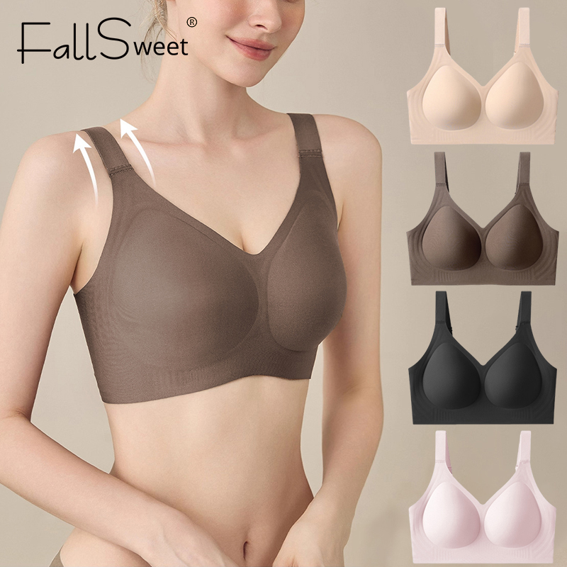 FallSweet Women Push-Up Seamle - Mastectomy Bra Pocket 评论和价格
