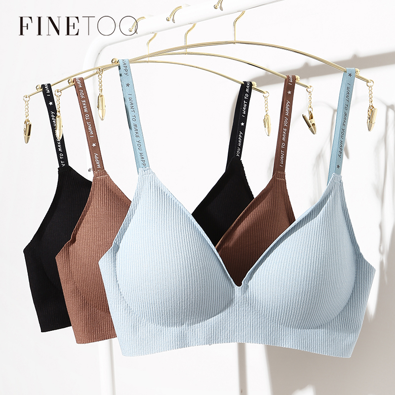 FINETOO 3/5Pcs/set Women Wirel - Mastectomy Bra Pocket 评论和价格
